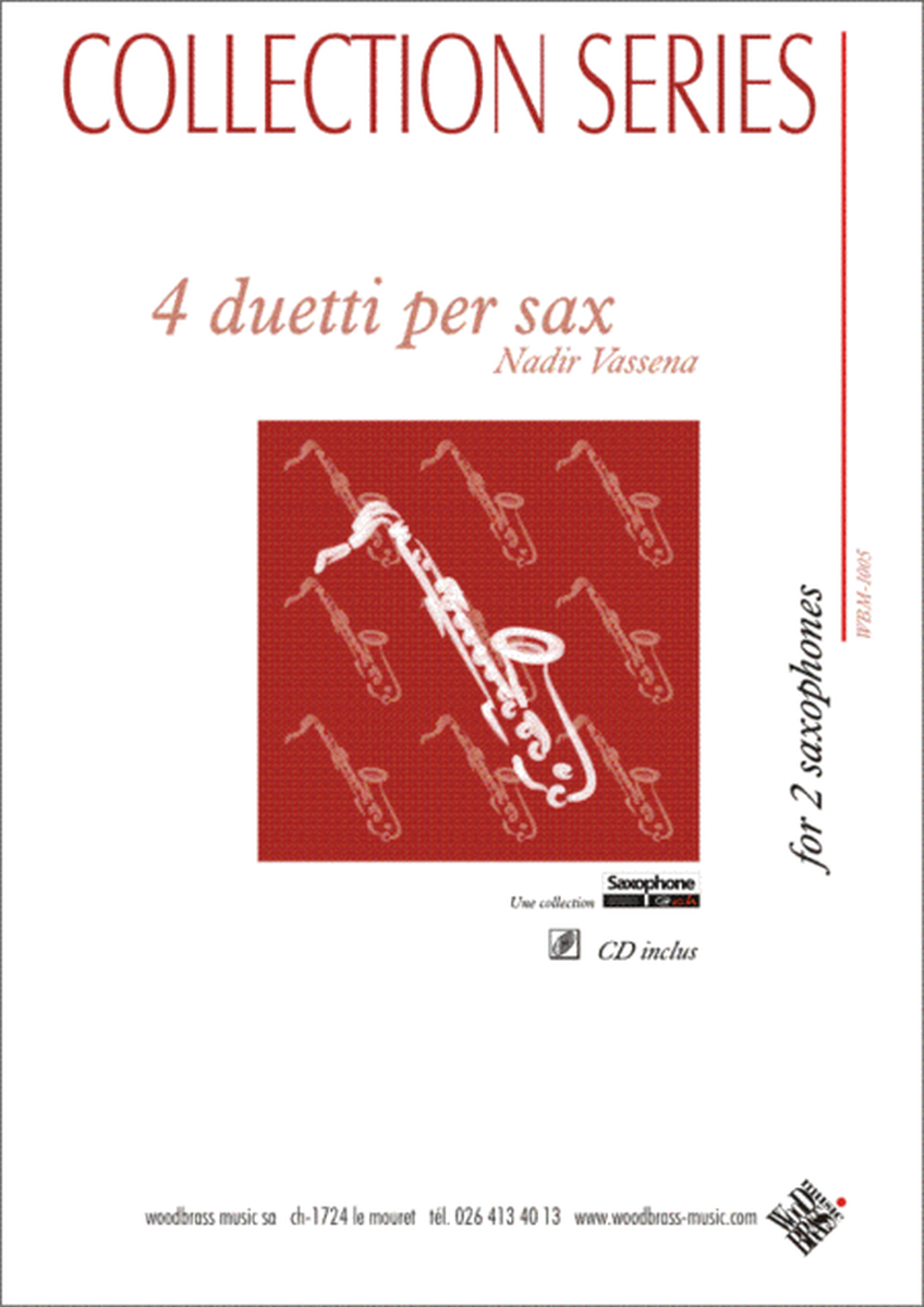 4 Duetti per Sax (with CD)