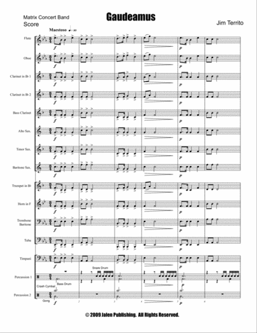 Gaudeamus Concert Band scores gallery preview page 2
