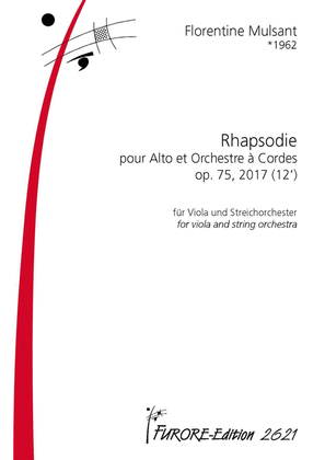 Rhapsodie pour Alto et Orchestre a Cordes op. 75