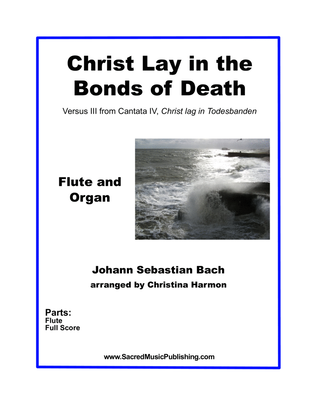 Book cover for Christ Lay in the Bonds of Death - Flute and Organ