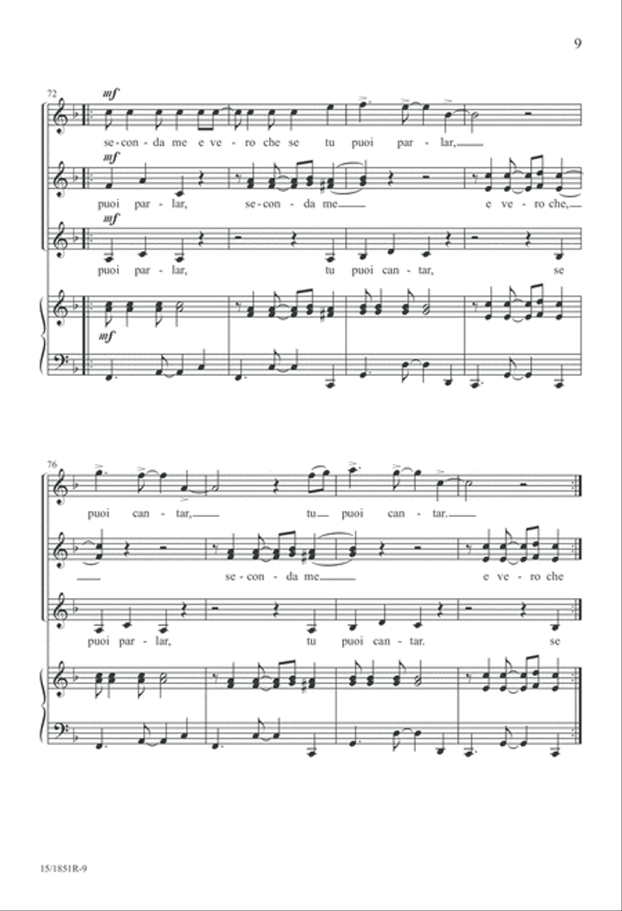 Se Puoi Parlare Se Puoi Parlare SSA scores gallery preview page 9