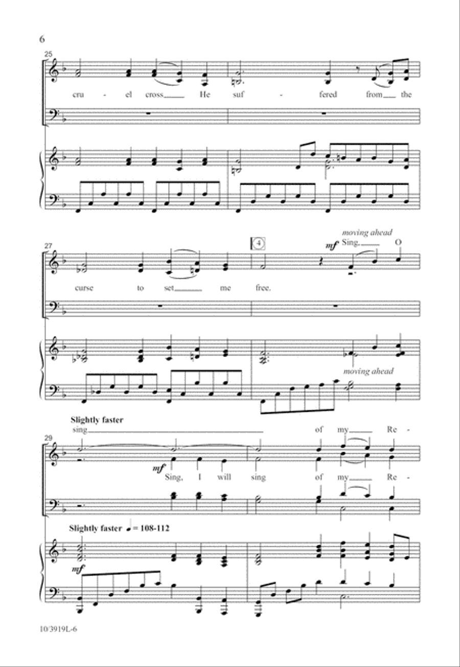 He Keeps Me Singing 4-Part scores gallery preview page 7