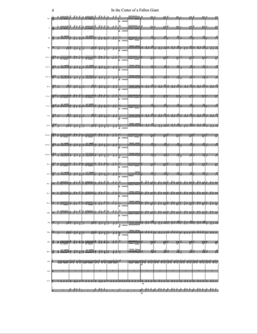 In the Crater of a Fallen Giant Concert Band scores gallery preview page 6
