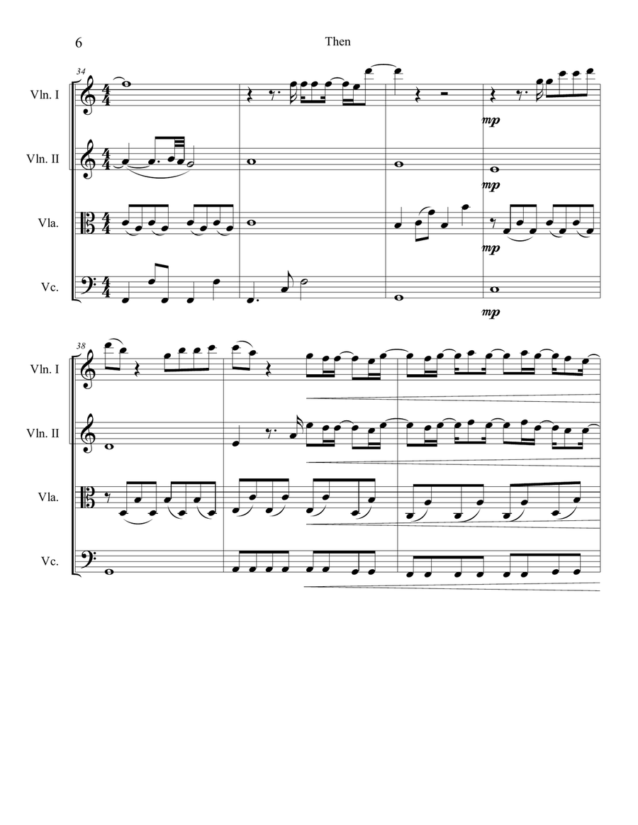 Then Then String Quartet scores gallery preview page 6