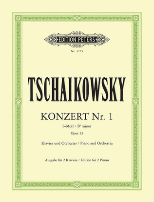 Book cover for Piano Concerto No. 1 in B flat minor Op. 23 (Edition for 2 Pianos)