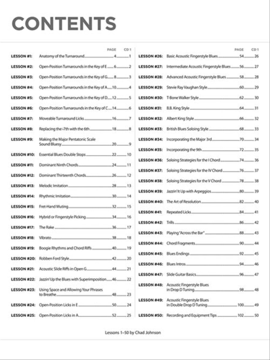 100 Blues Lessons Electric Guitar scores gallery preview page 3