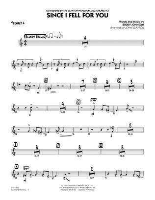 Since I Fell for You (arr. John Clayton) - Trumpet 4