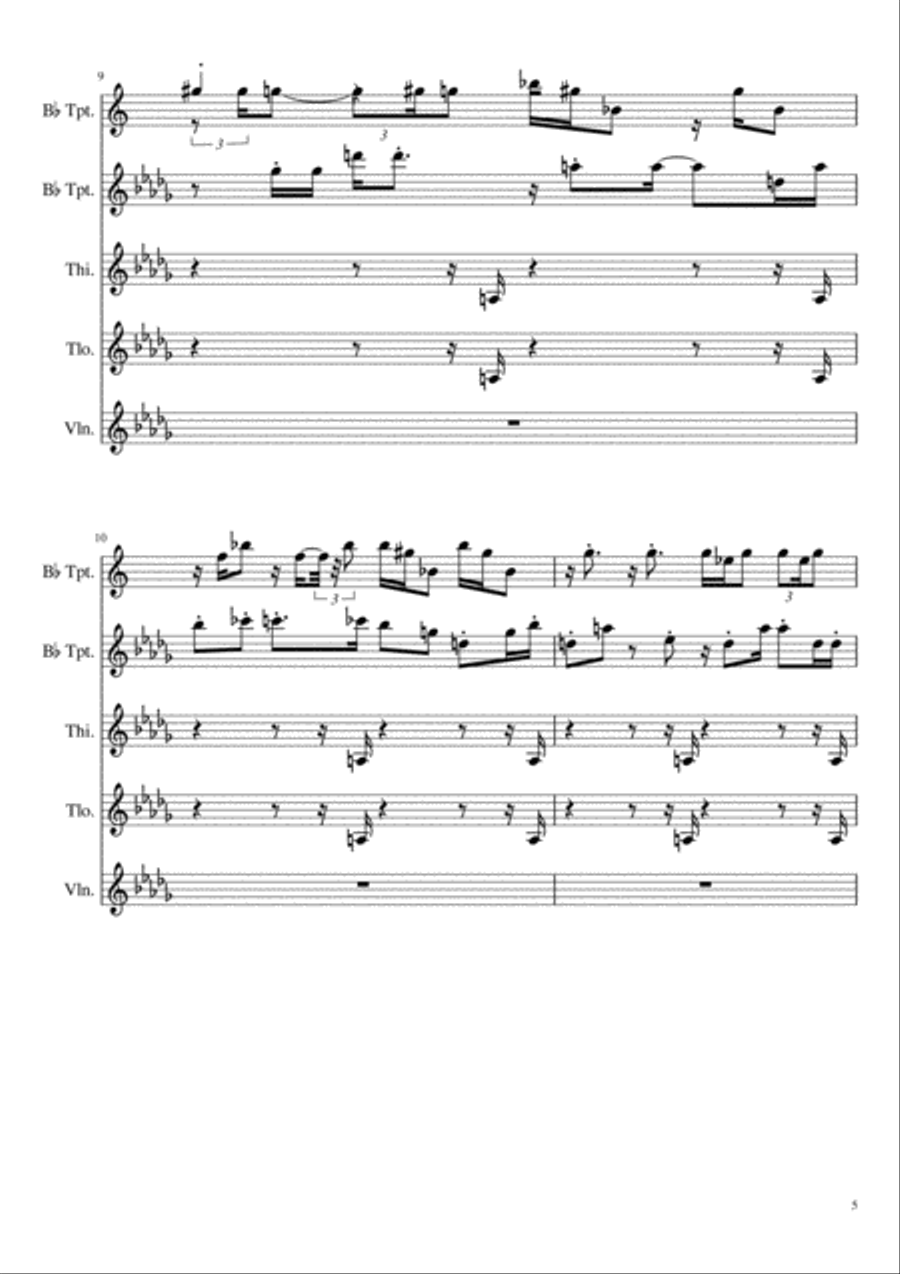 Tramp iii Tramp iii Small Ensemble scores gallery preview page 5