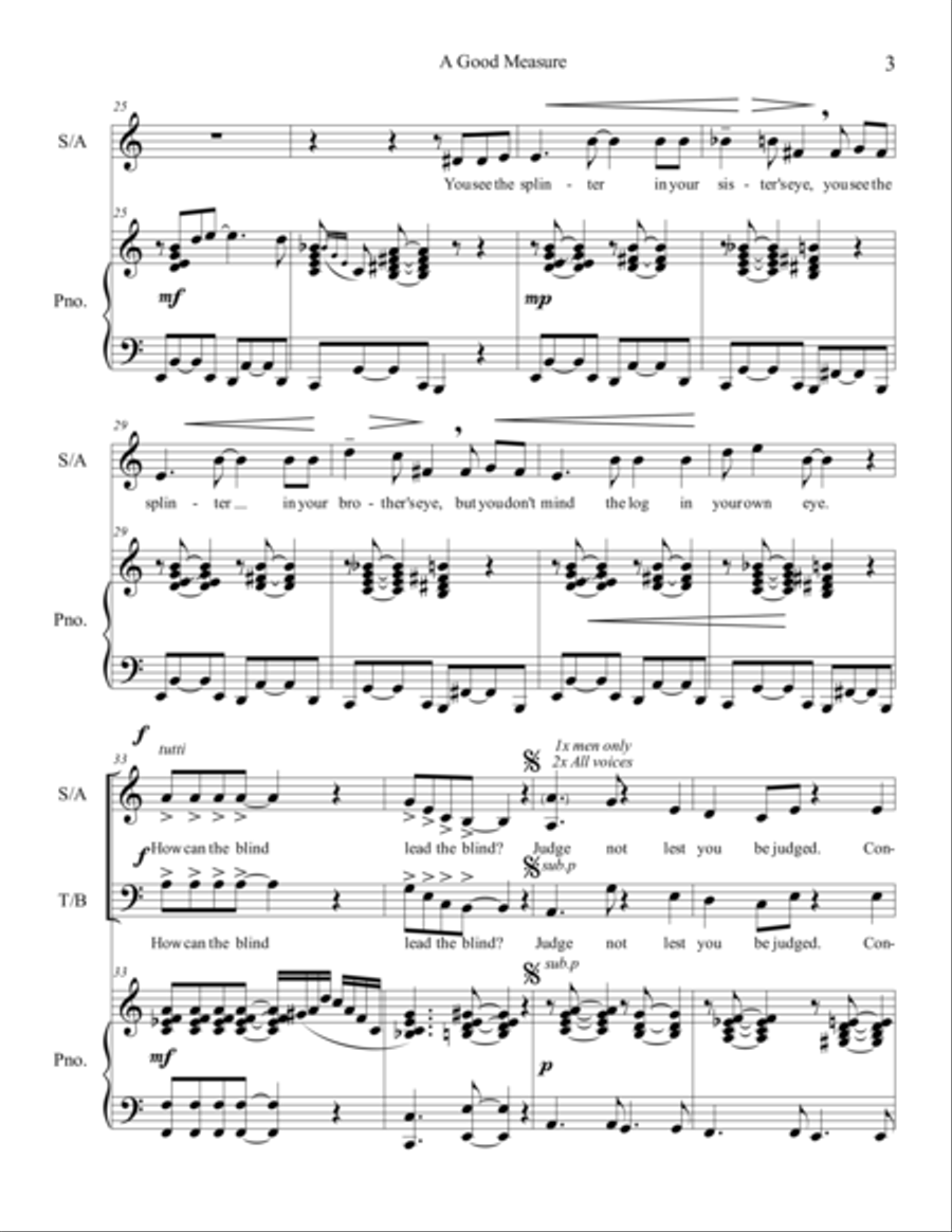 A Good Measure 4-Part scores gallery preview page 4