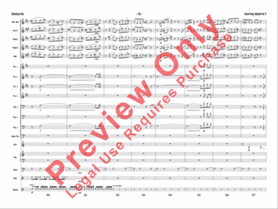 Hunting Wabbits 3 (Get Off My Lawn) Jazz Ensemble scores gallery preview page 31