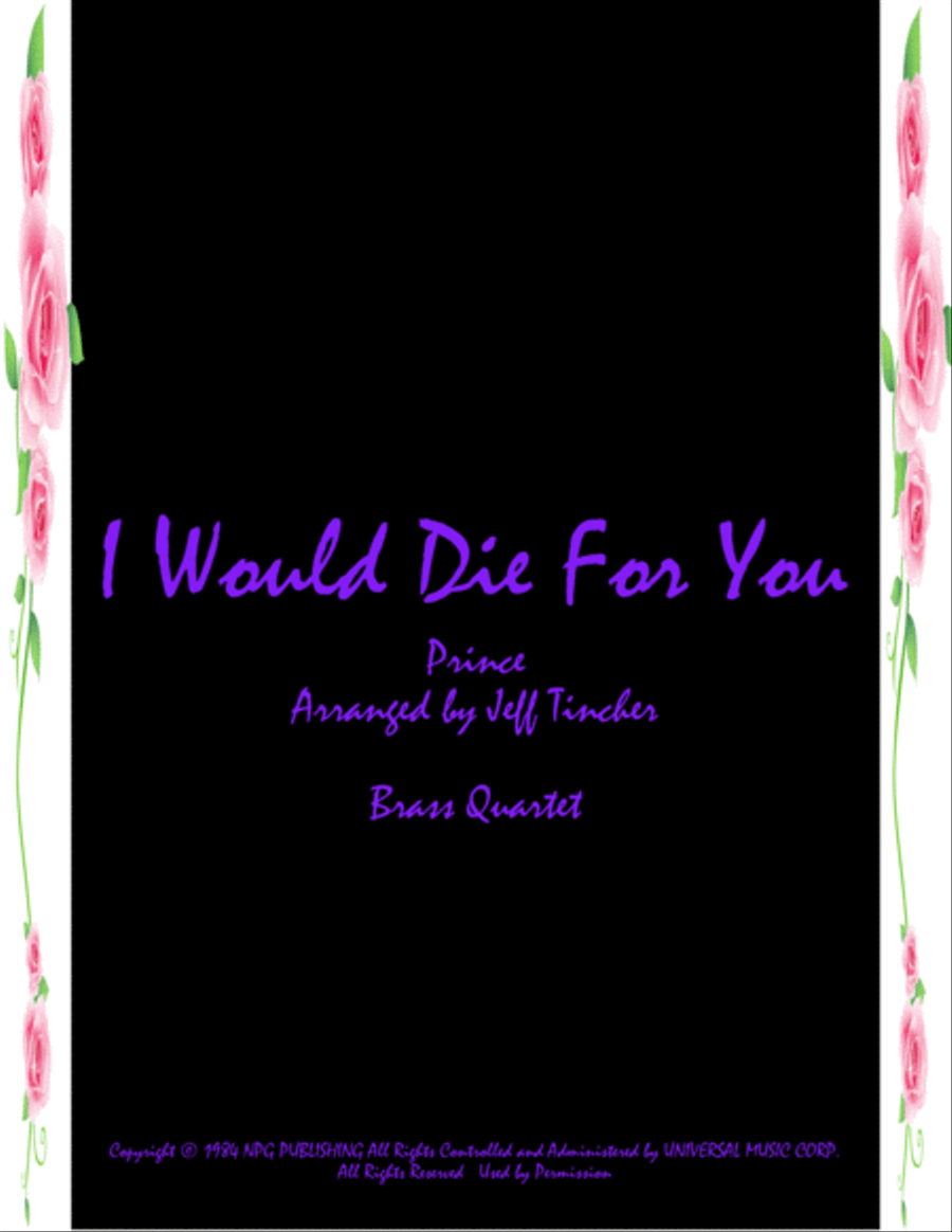 I Would Die 4 U Brass Ensemble scores gallery preview page 1