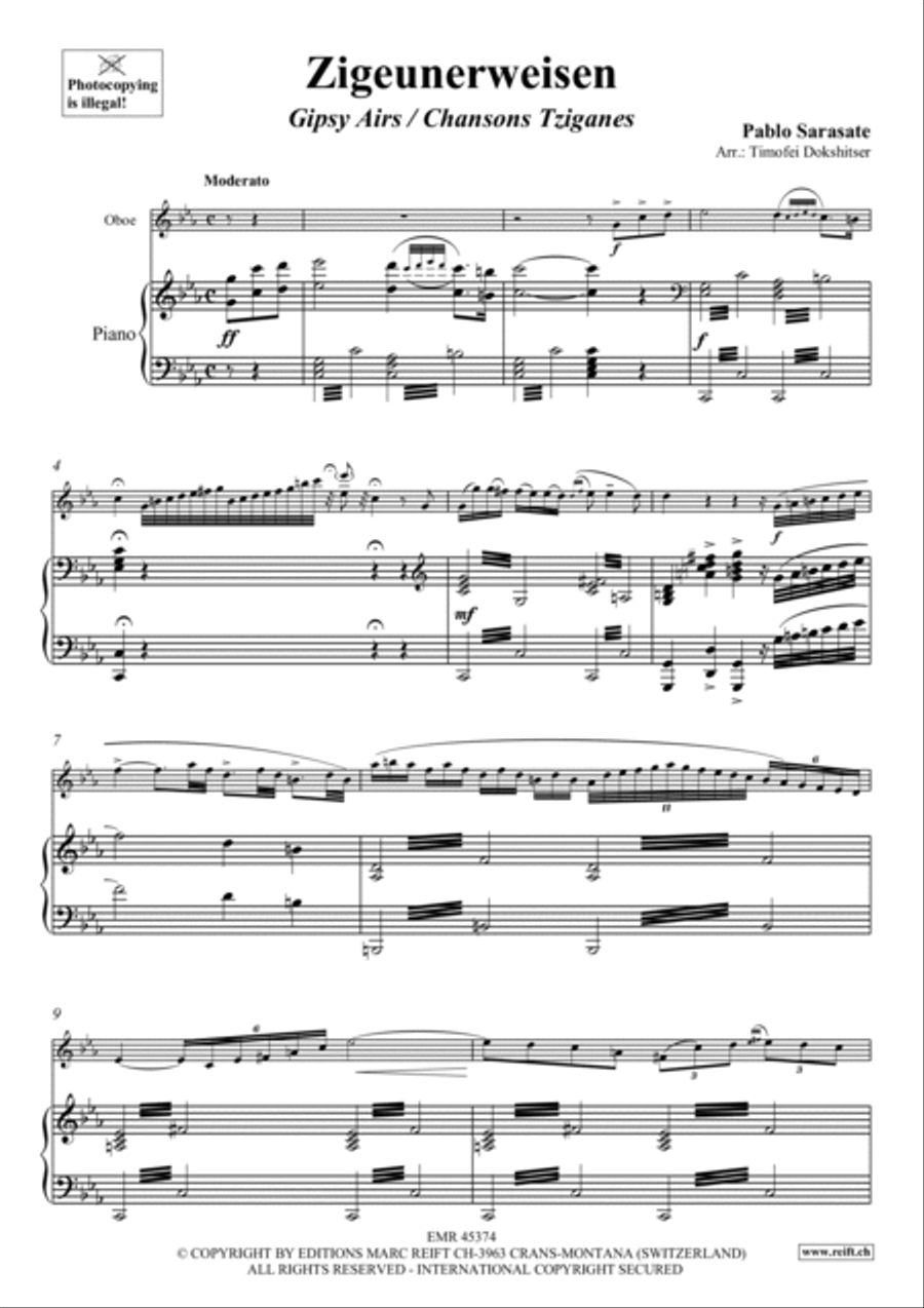 Zigeunerweisen Piano Accompaniment scores gallery preview page 5