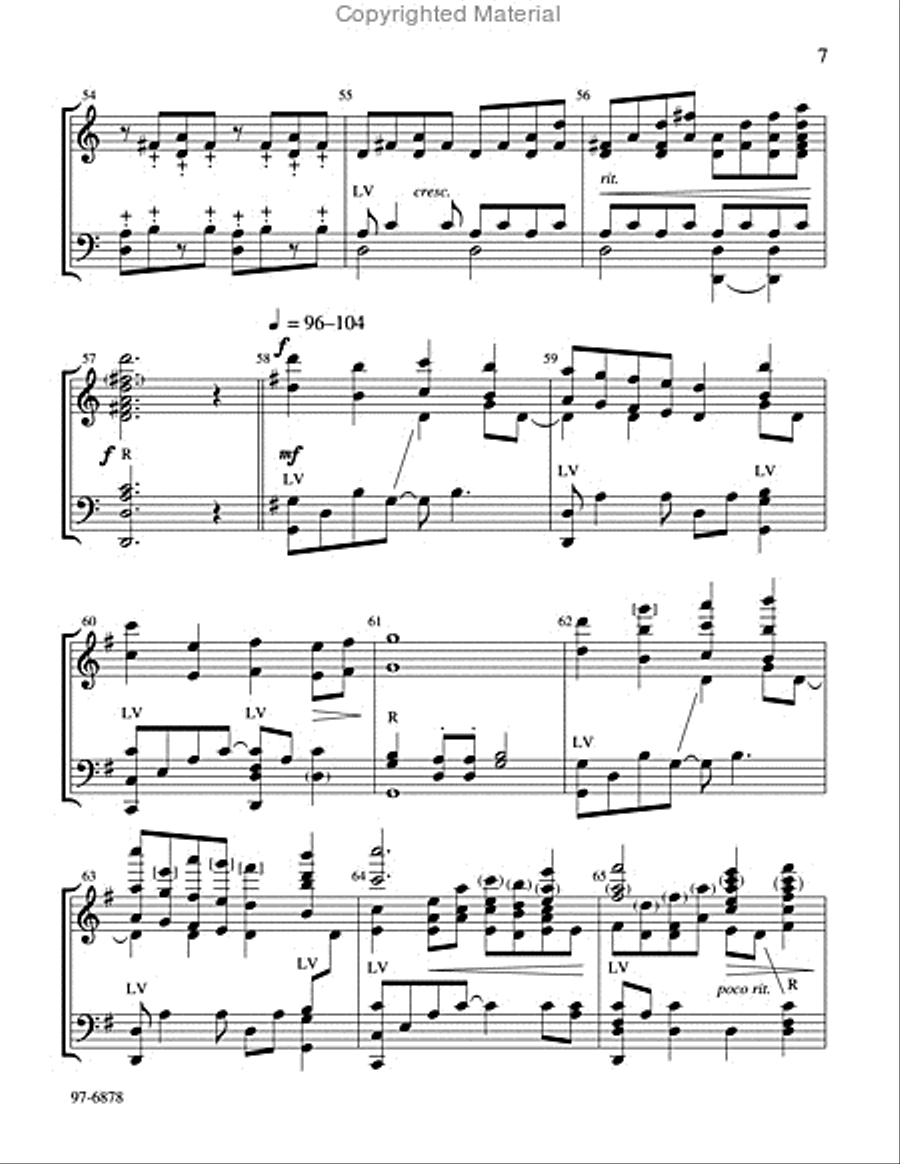All Things Bright and Beautiful Handbell Choir scores gallery preview page 7