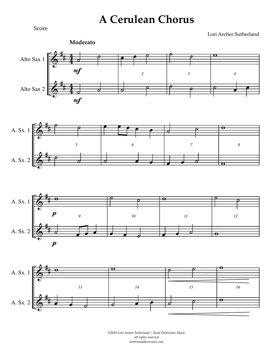 A Cerulean Chorus Choir scores gallery preview page 3