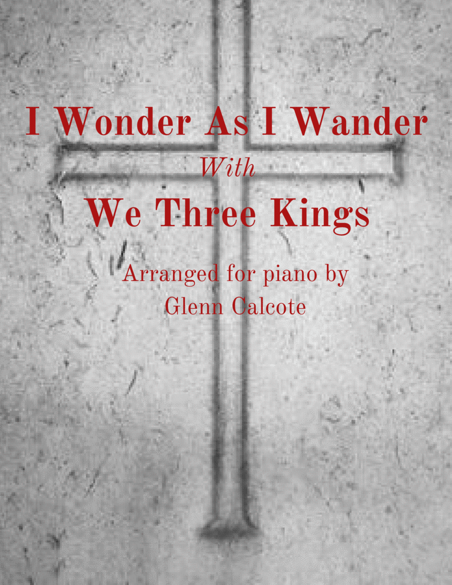 I Wonder As I Wander Piano Solo scores gallery preview page 1