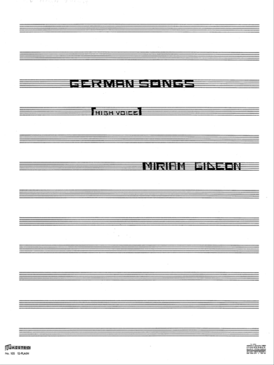 [Gideon] German Songs (High Voice) High Voice scores gallery preview page 3