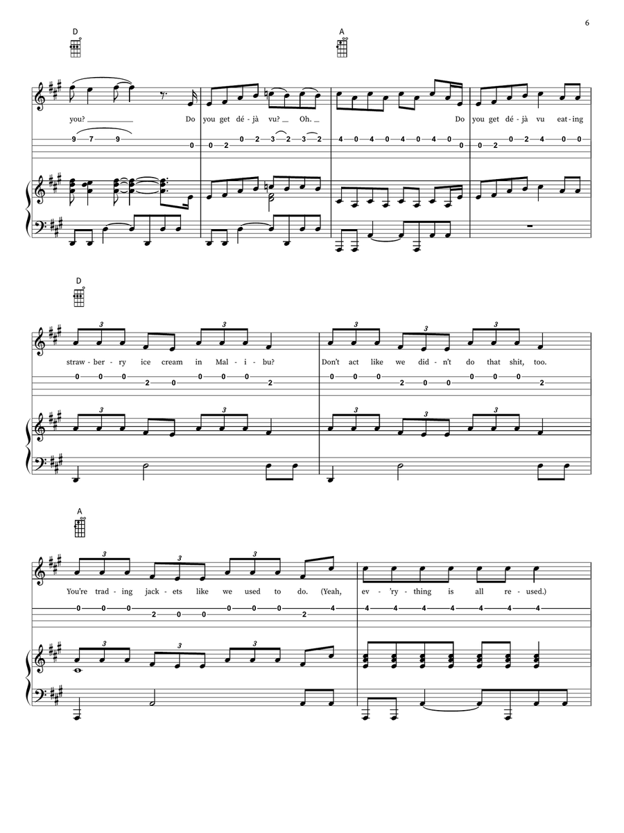 Deja Vu Deja Vu Piano scores gallery preview page 6
