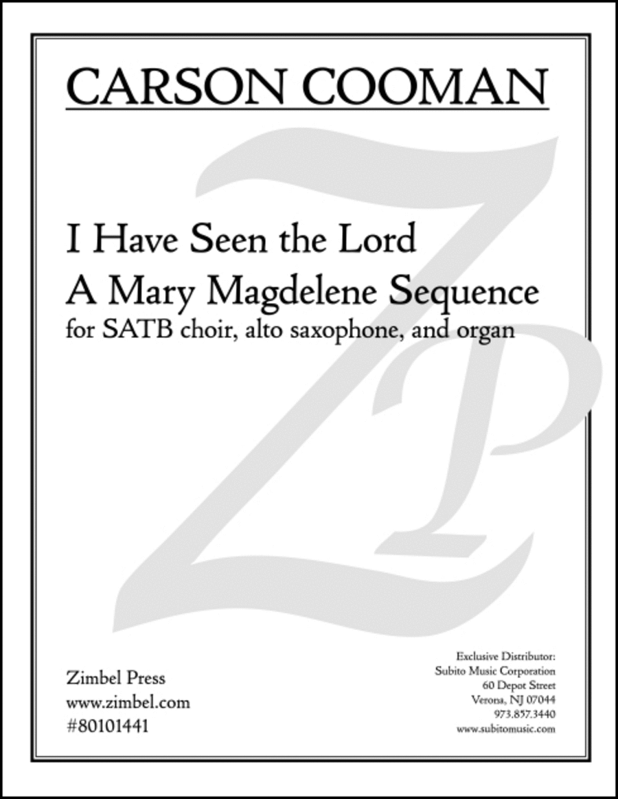 I Have Seen the Lord 4-Part scores gallery preview page 1