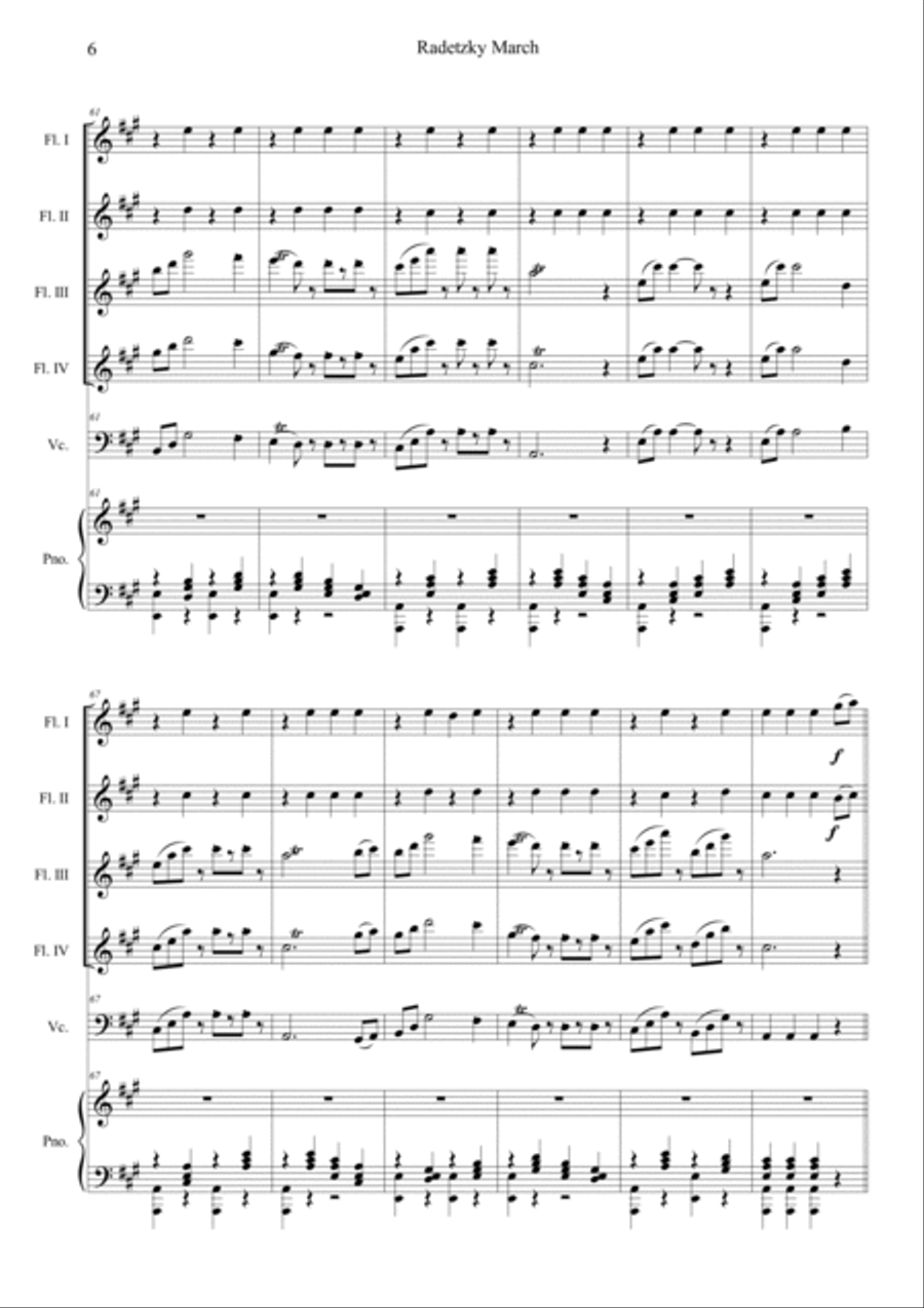 Radetzky Marsch Radetzky Marsch Orchestra scores gallery preview page 6