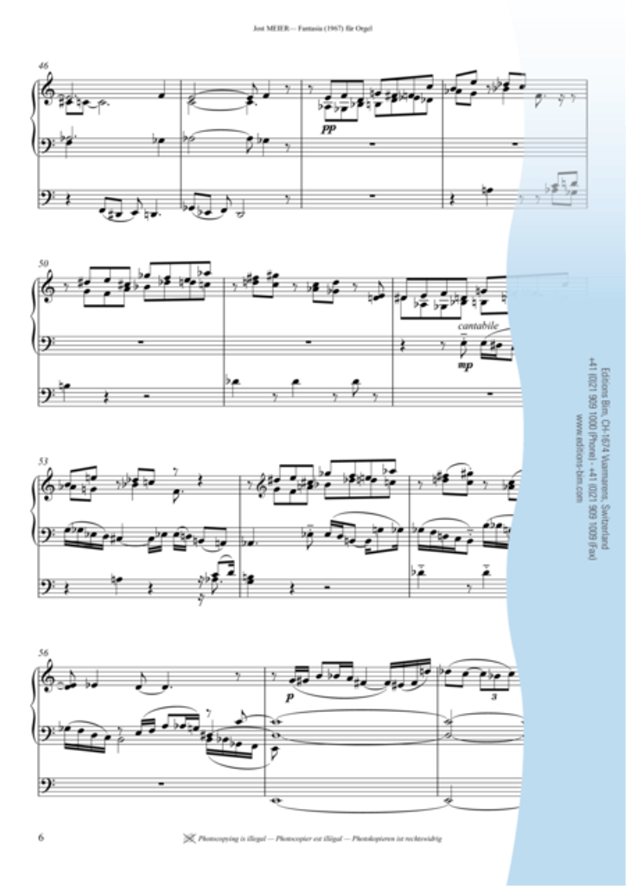 Fantasia Fantasia Organ scores gallery preview page 5