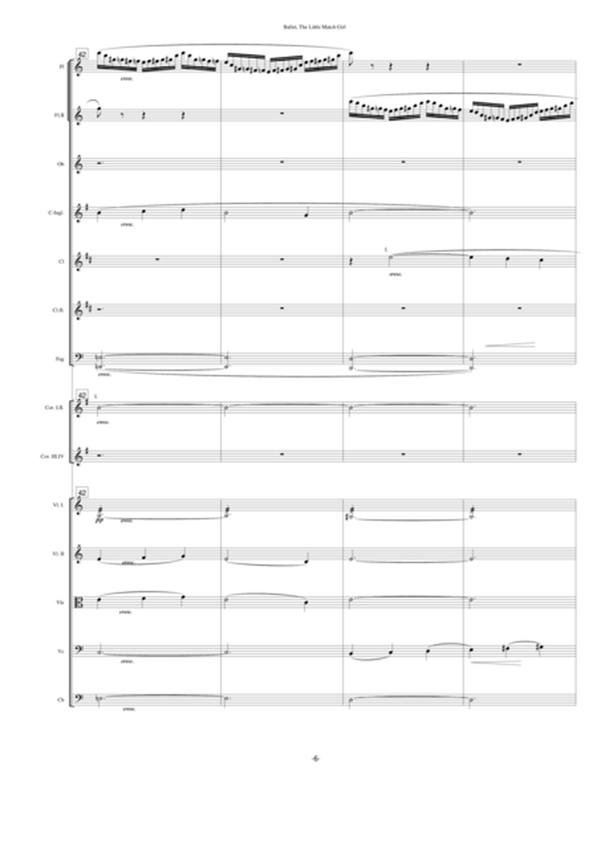 Ballet, “THE LITTLE MATCH GIRL”, Op.24, (1977) - (score) - Score Only