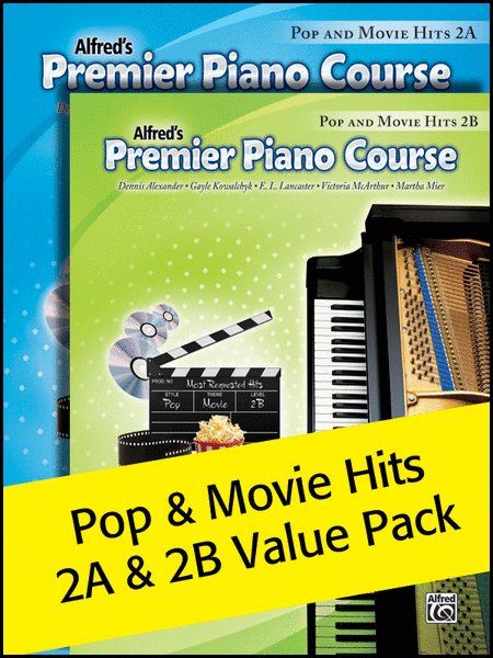 Premier Piano Course, Pop and Movie Hits 2A & 2B 2012 (Value Pack)