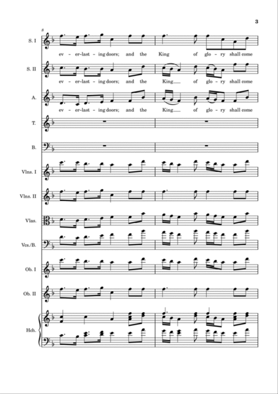 34. Lift Up Your Heads Choir scores gallery preview page 4