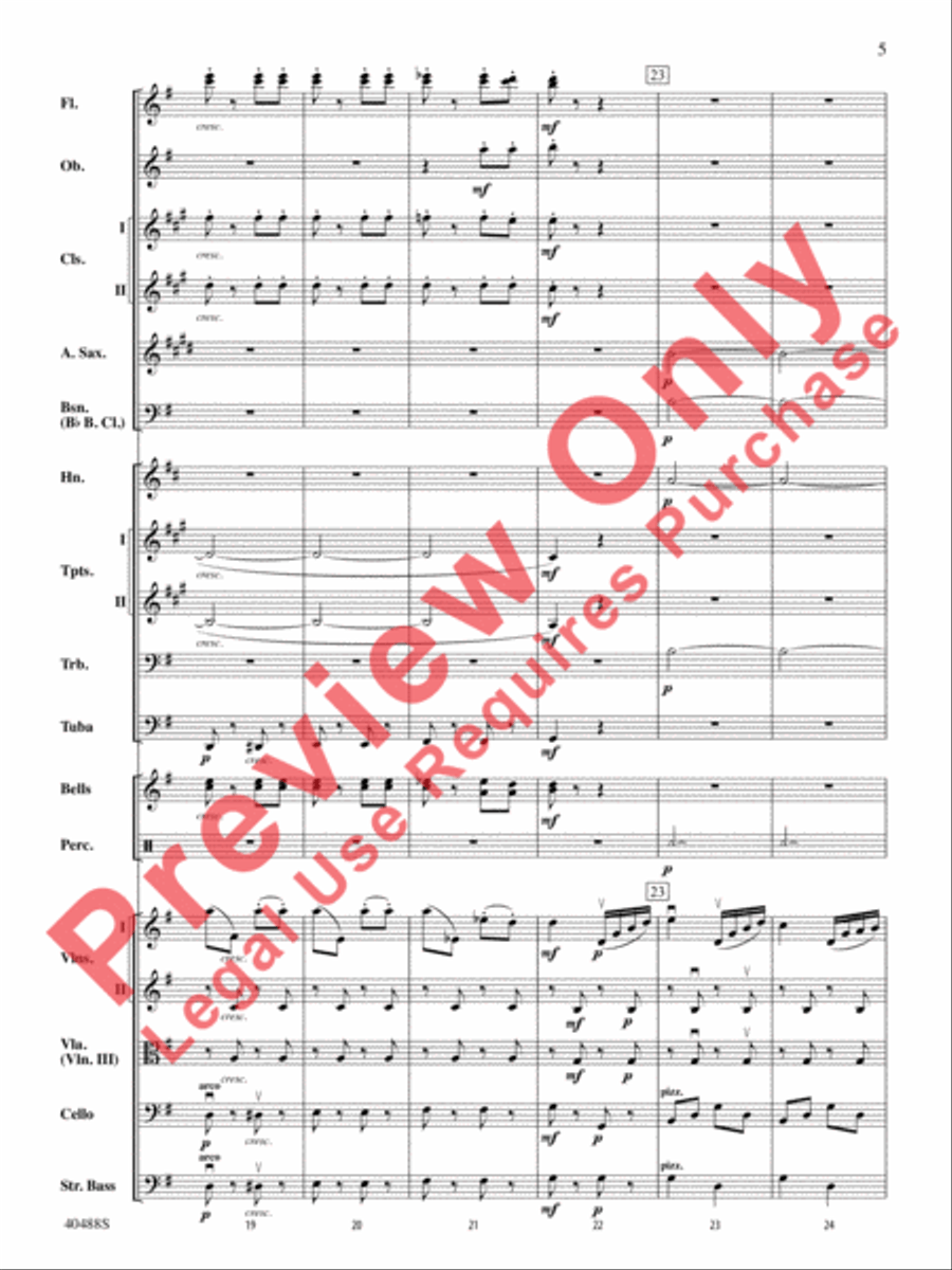 Overture to Die Fledermaus Full Orchestra scores gallery preview page 6