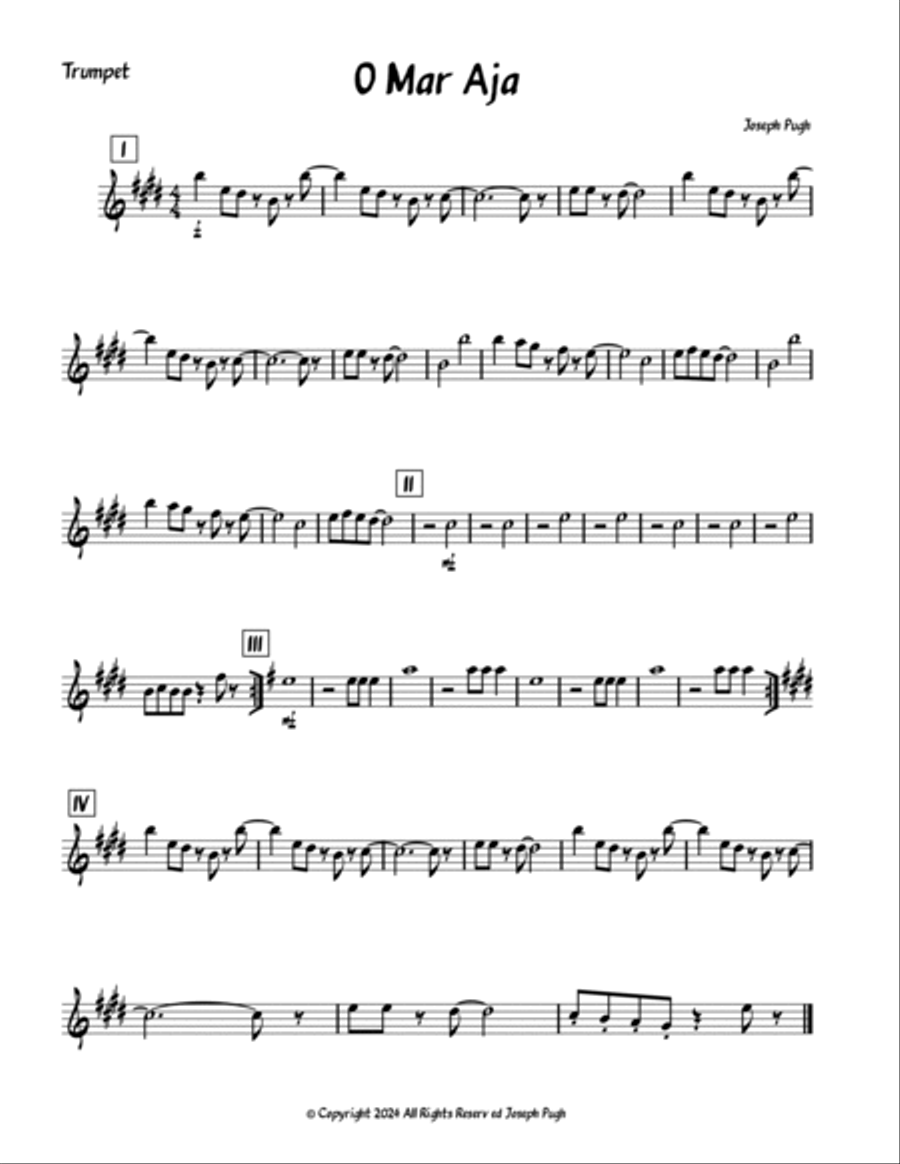 O Mar Aja O Mar Aja Jazz Ensemble scores gallery preview page 6