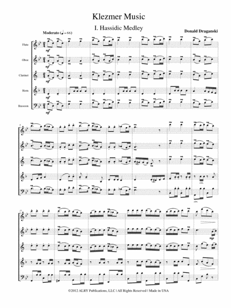 Klezmer Music for Wind Quintet image number null
