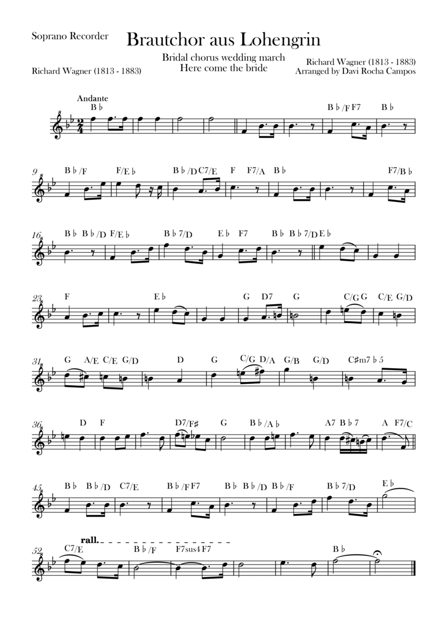 Brautchor aus Lohengrin 