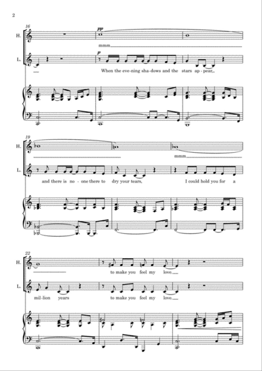 Make You Feel My Love Piano scores gallery preview page 4