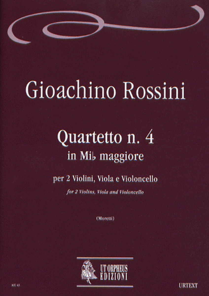 Quartet No. 4 in E flat Major for 2 Violins, Viola and Violoncello