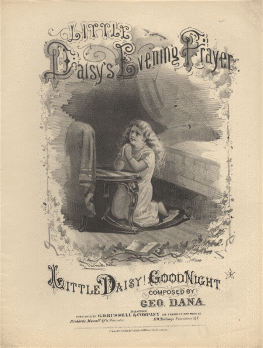 Little Daisy's Evening Prayer. Little Daisy! Good Night 4-Part scores gallery preview page 1