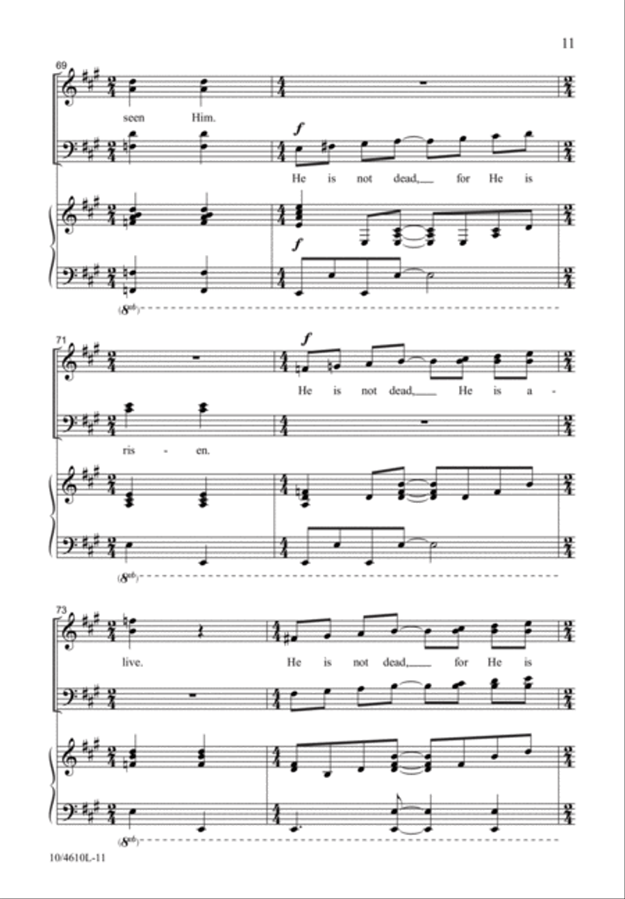 We Have Seen the Lord 4-Part scores gallery preview page 12