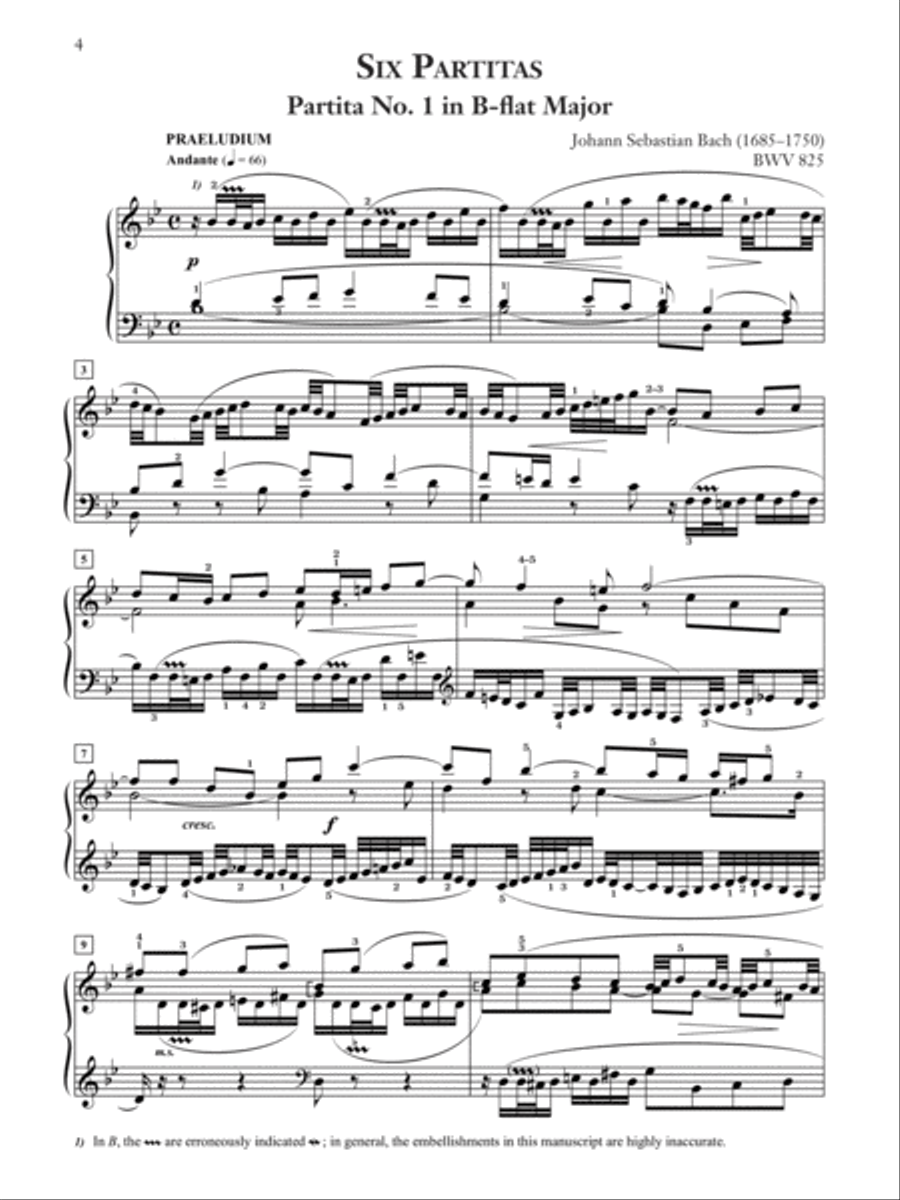 Six Partitas, BWV 825--830