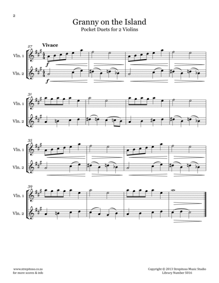 Strepitoso Violin Method - Pocket Duets for 2 violins