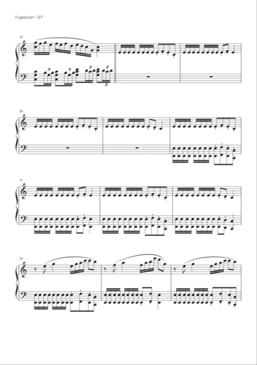 Puppetoon Piano Solo scores gallery preview page 4