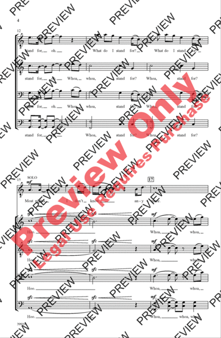Some Nights Men's Choir scores gallery preview page 4