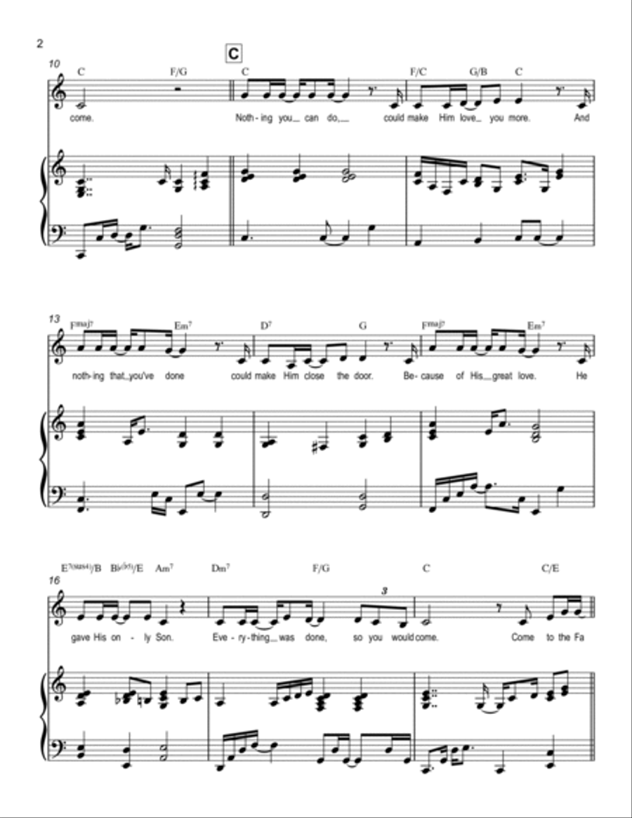 So You Would Come Voice scores gallery preview page 2