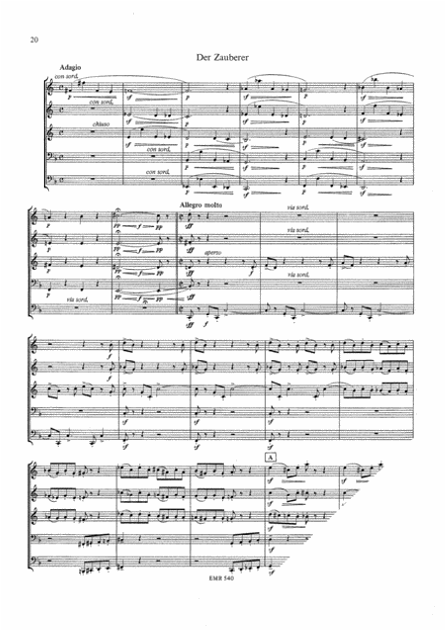 Kinderzirkus Brass Quintet scores gallery preview page 10