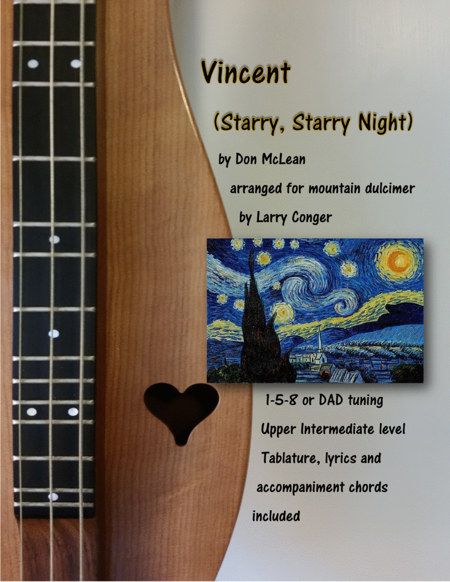 Vincent (Starry Starry Night) Dulcimer scores gallery preview page 1