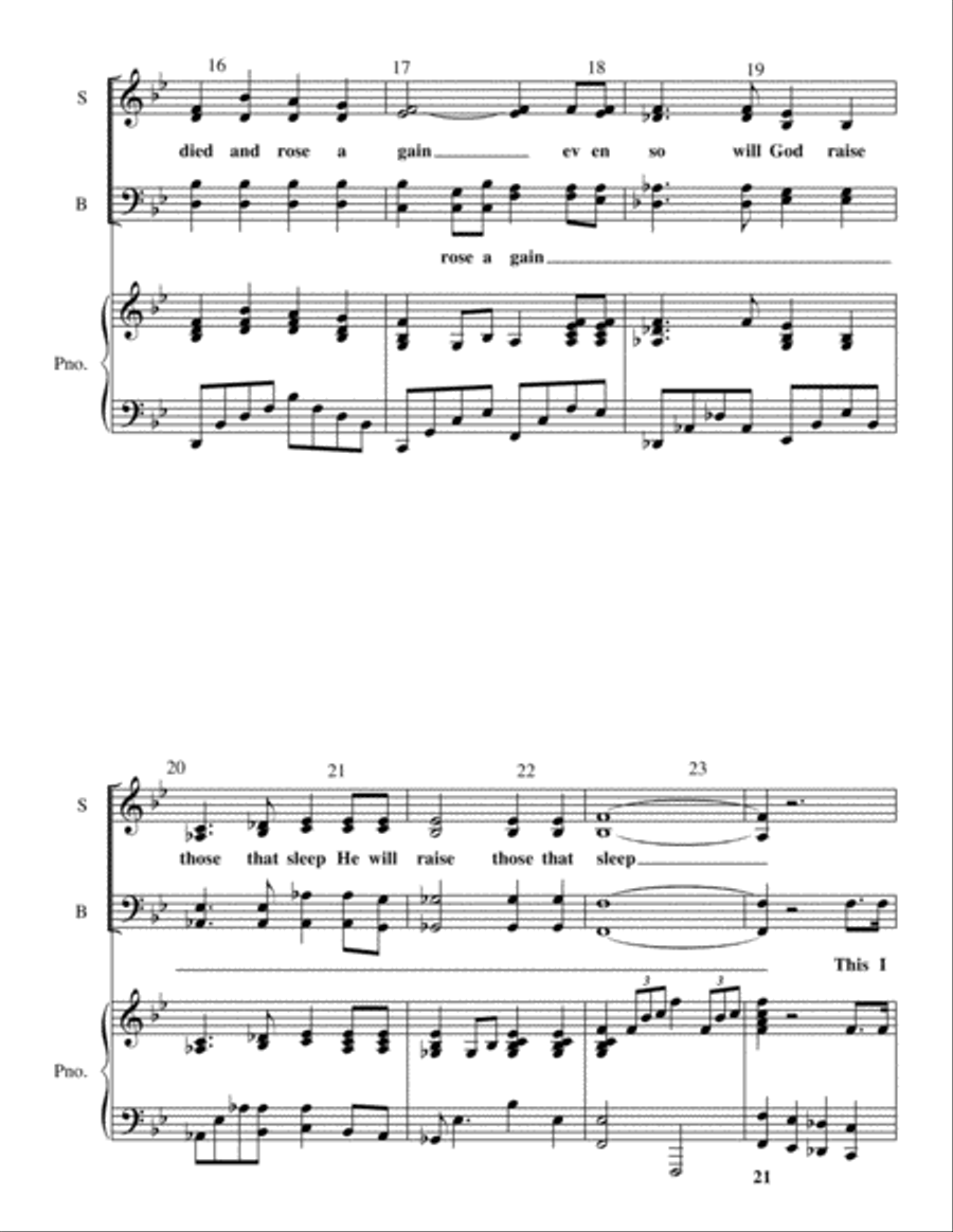 The Dead Shall be Raised (I Thessalonians 4) 4-Part scores gallery preview page 3