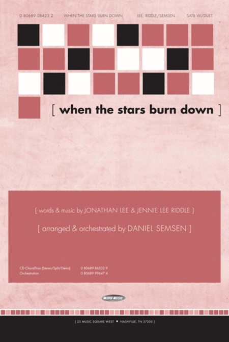 When The Stars Burn Down - CD ChoralTrax
