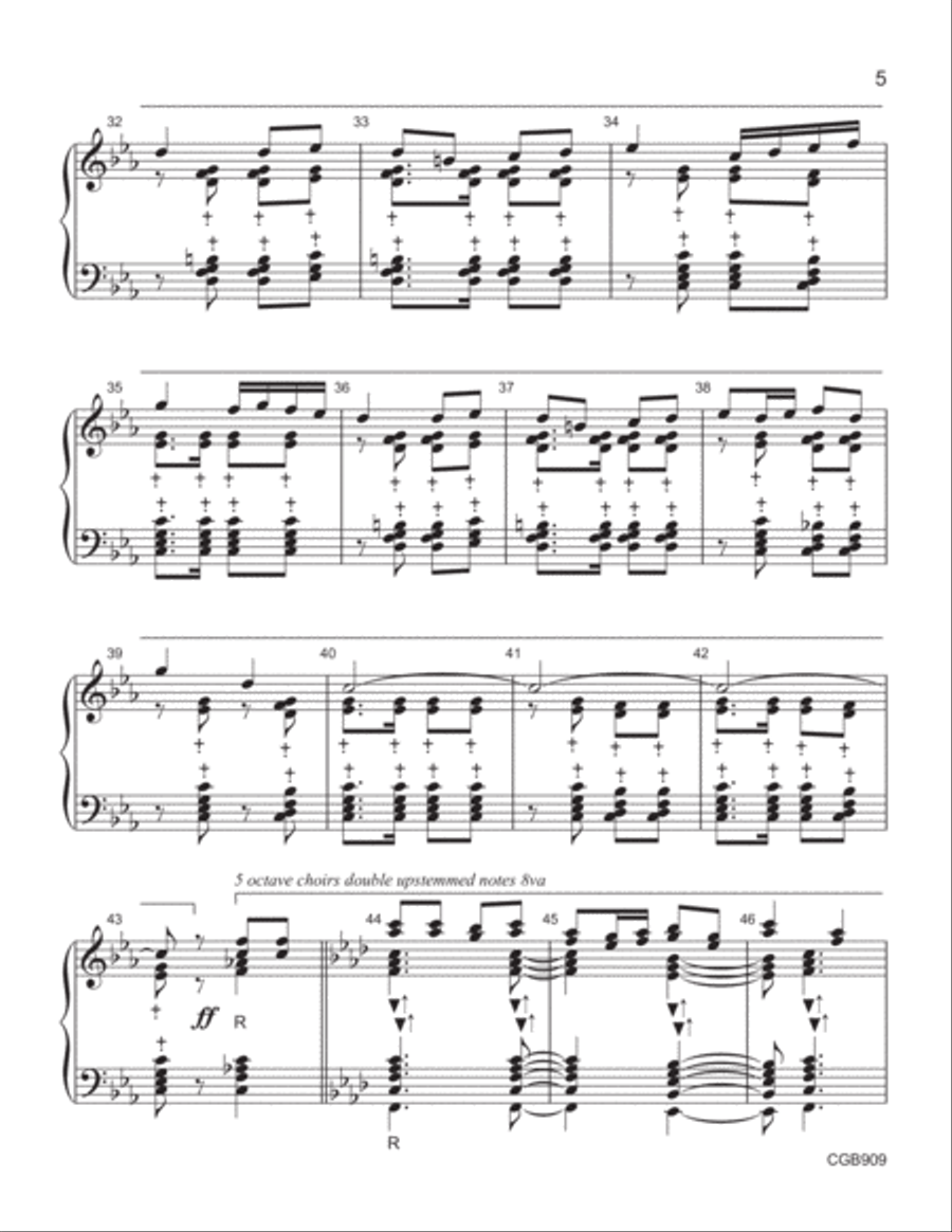 Patapan - Handbell Score Handbell Choir scores gallery preview page 5