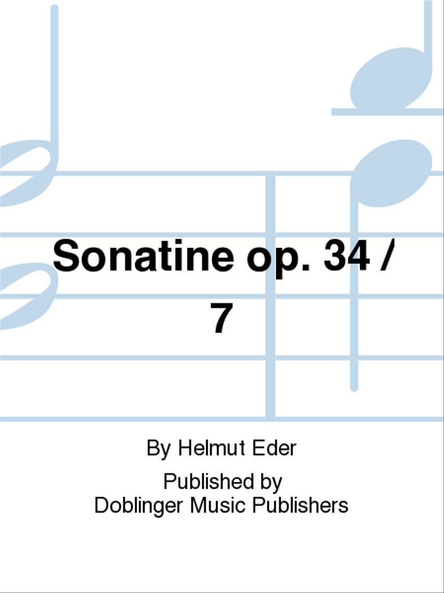 Sonatine op. 34 / 7 Piano scores gallery preview page 1