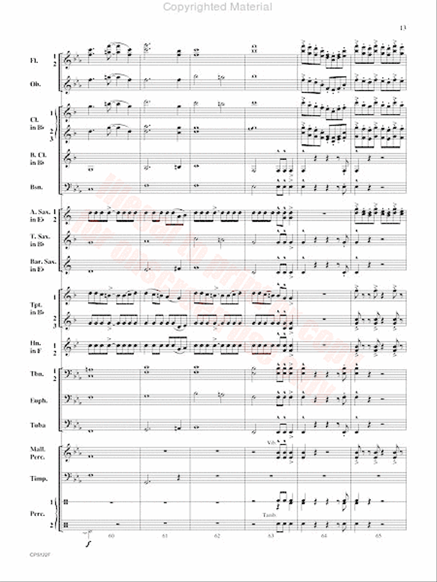 Escape the Lost City Concert Band scores gallery preview page 14