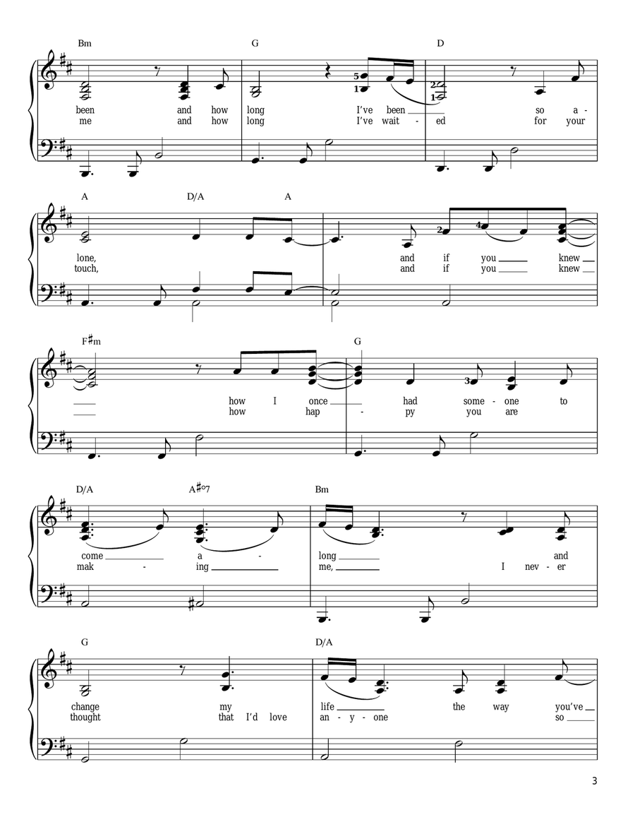 Feels Like Home Easy Piano scores gallery preview page 3
