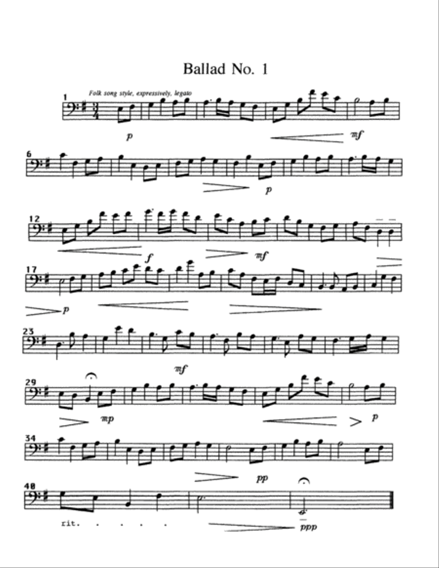 Twenty-one Etudes Twenty-one Etudes Euphonium scores gallery preview page 3