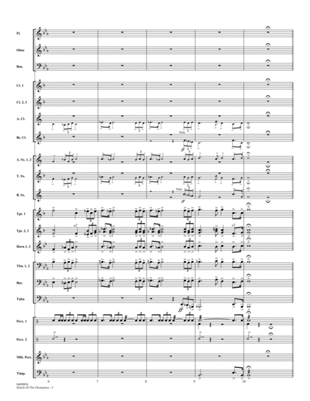 March Of The Olympians - Conductor Score (Full Score)